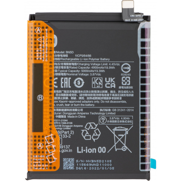 Acumulator Xiaomi Redmi Note 12S / Note 11S / Note 11 / Poco M4 Pro, BN5D, Service Pack 460200009Y1G