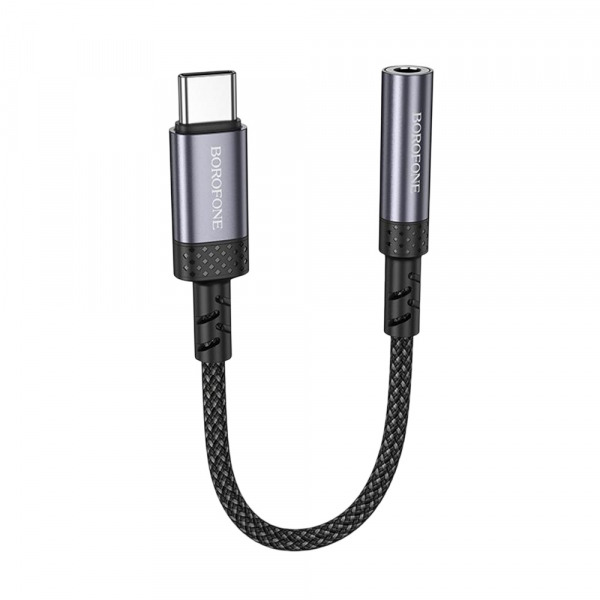 Adaptor Audio USB-C - 3.5mm Borofone BV24, Gri