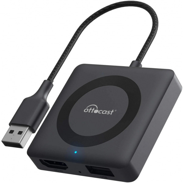 Adaptor Carplay / Android Auto Wireless Ottocast Car TV Mate Max pentru Apple iPhone / Android Series CA361-C4