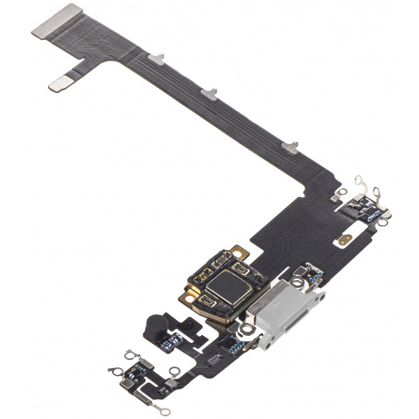 Banda Cu Conector Incarcare / Date - Microfon Apple iPhone 11 Pro Max, Argintiu
