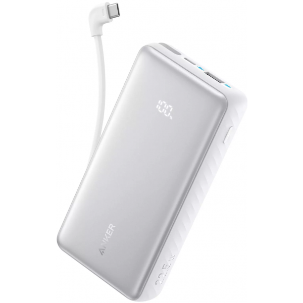 Baterie Externa Anker Zolo, 10000mAh, 22.5W, QC + PD, 1 x USB-A - 2 x USB-C, Alba A110DH21