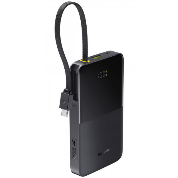 Baterie Externa Baseus EnerFill Bipow2 Pro, 10000mAh, 22.5W, QC + PD, 1 x USB-A - 2 x USB-C, Neagra E0027600