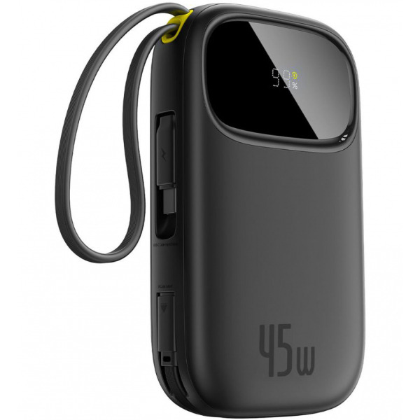 Baterie Externa Baseus EnerFill FC31 Qpow 3, 10000mAh, 45W, QC + PD, 1 x USB-A - 3 x USB-C, Neagra P10082102123-00