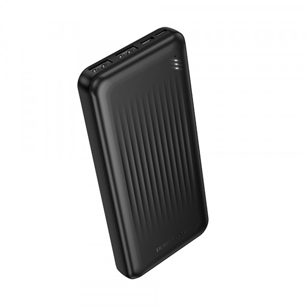 Baterie Externa Borofone BJ78 Clever, 10000mAh, 10W, 2 x USB-A, Neagra