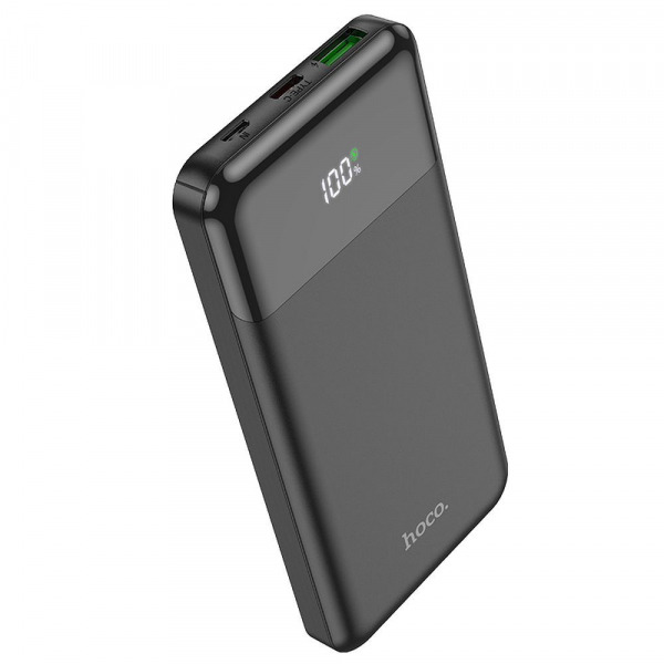 Baterie Externa HOCO J102, 10000mAh, 20W, QC + PD, 1 x USB-A - 1 x USB-C, Neagra