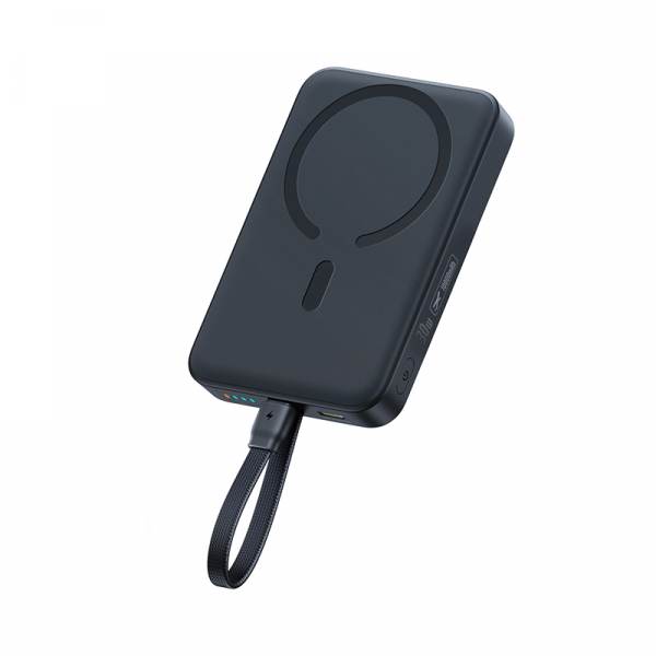 Baterie Externa Wireless Baseus EnerFill FM11 Magnetic, 10000mAh, 30W, PD + FQI, 1 x QI - 2 x USB-C, Neagra E0028904