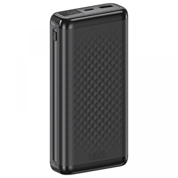 Baterie Externa XO Design PB309, 20000mAh, 22.5W, QC + PD, 1 x USB-A - 1 x USB-C, Neagra