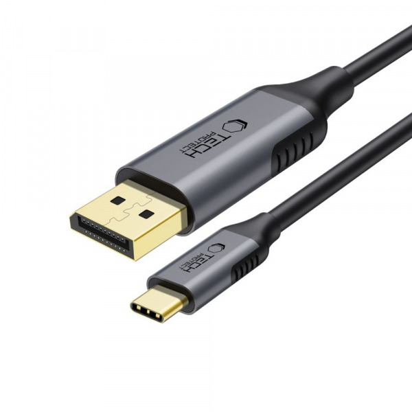 Cablu Audio si Video USB-C - DisplayPort Tech-Protect Ultraboost, 1.8m, Negru