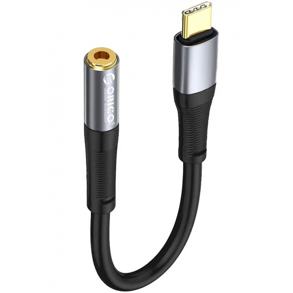 Cablu Audio USB-C - 3.5mm Orico AXC-02, 0.20m, Negru