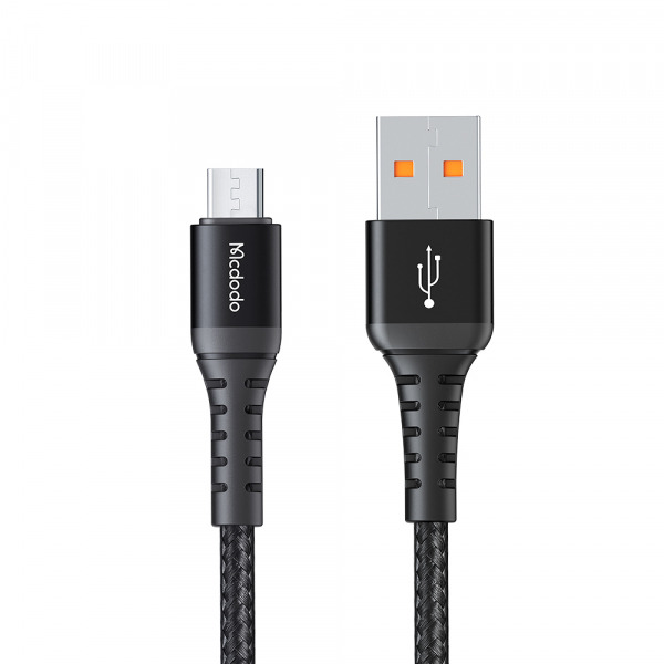 Cablu Date si Incarcare USB-A - microUSB McDodo CA-2281, 18W, 1m, Negru