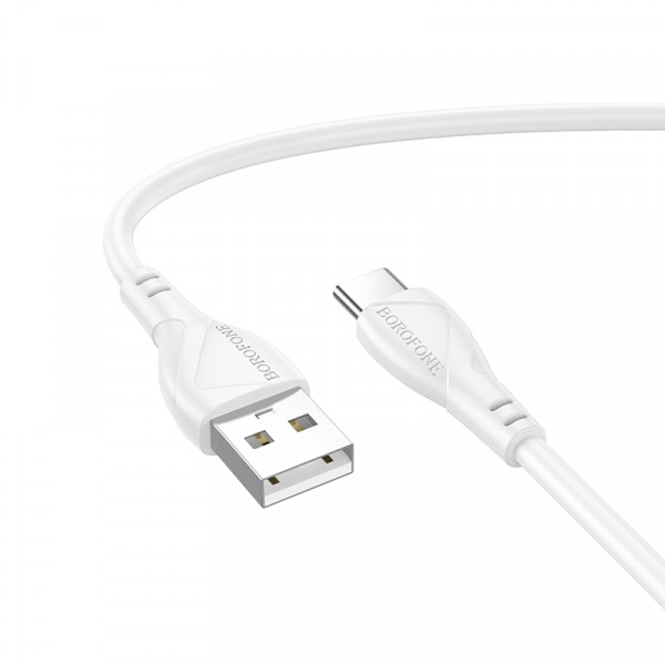 Cablu Date si Incarcare USB-A - USB-C Borofone BX121 Energy, 18W, 1m, Alb