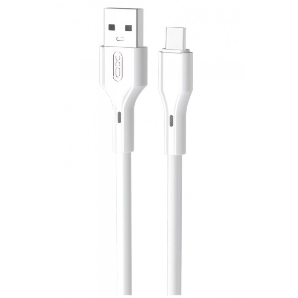 Cablu Date si Incarcare USB-A - USB-C XO Design NB230, 18W, 1m, Alb