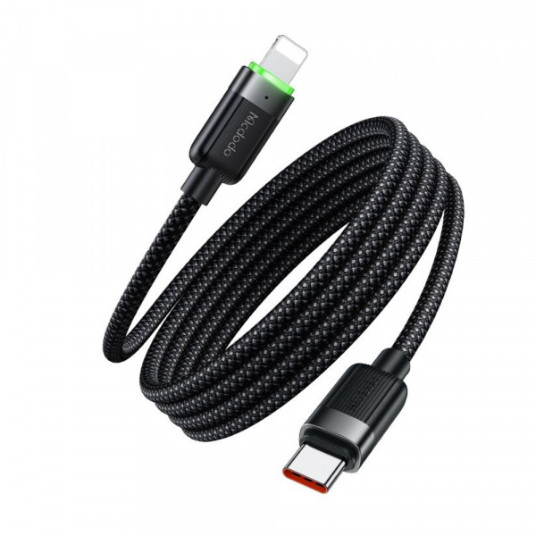 Cablu Date si Incarcare USB-C - Lightning McDodo CA-2010 Self Winding, 36W, 1.2m, Negru