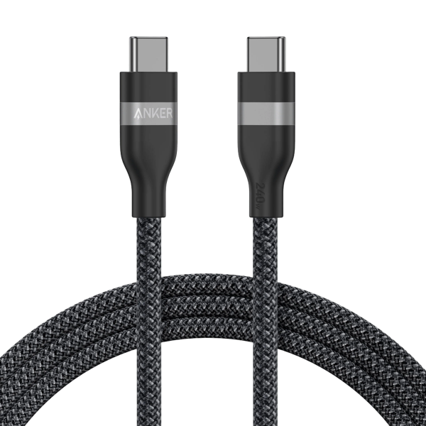 Cablu Date si Incarcare USB-C - USB-C Anker, 240W, 1.8m, Negru A82E2H12