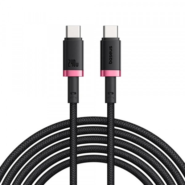 Cablu Date si Incarcare USB-C - USB-C Baseus Dura Series, 240W, 1m, Rosu P10377803U03-01