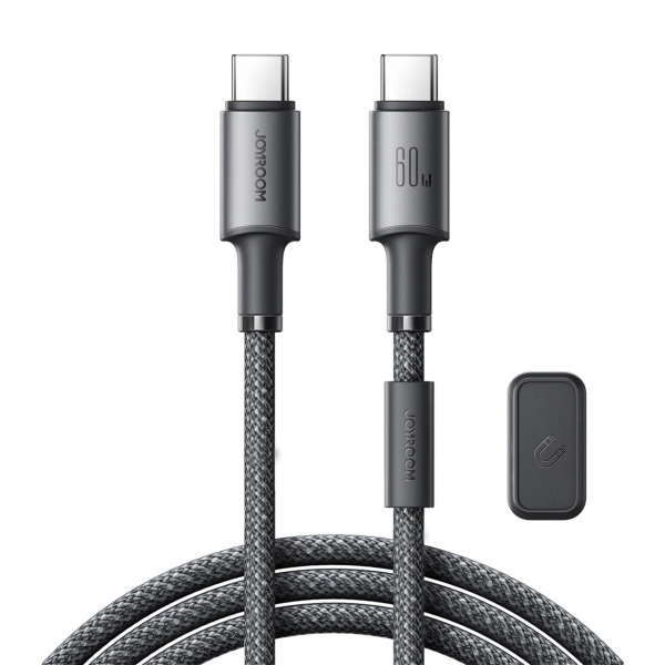 Cablu Date si Incarcare USB-C - USB-C Joyroom S-A50, 60W, 1.2m, Gri