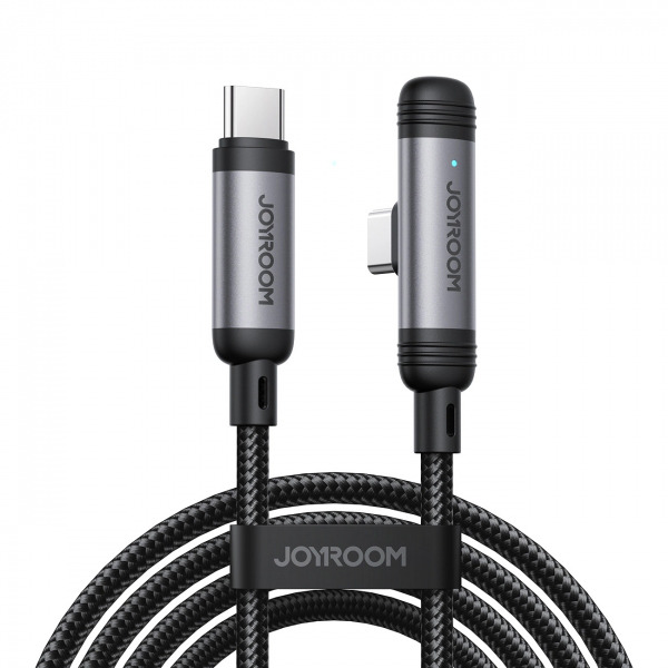 Cablu Date si Incarcare USB-C - USB-C Joyroom S-A56 EnjoyX Angled, 60W, 1.2m, Negru
