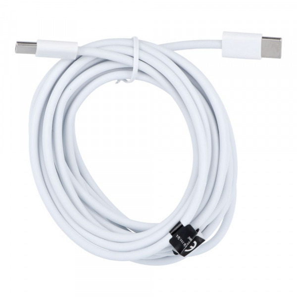 Cablu Date si Incarcare USB-C - USB-C OEM HD26, 30W, 3m, Alb