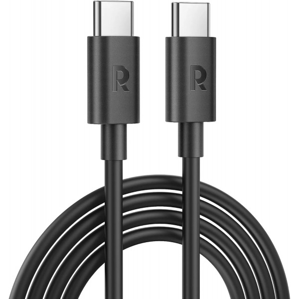 Cablu Date si Incarcare USB-C - USB-C RavPower RP-CB1022, 60W, 2m, Negru