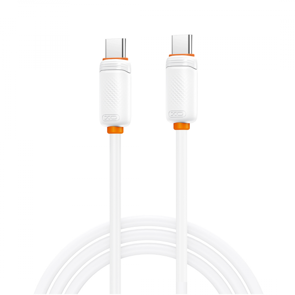 Cablu Date si Incarcare USB-C - USB-C XO Design NB-Q298, 240W, 1m, Alb