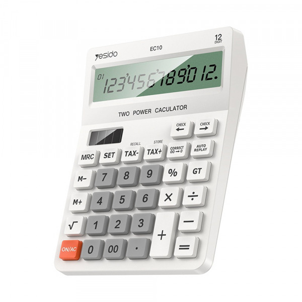 Calculator Birou Yesido EC10, Alb