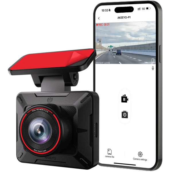 Camera Auto Akeeyo P1, 1080P, Wi-Fi