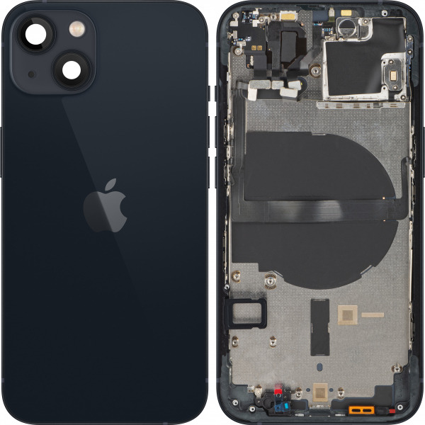 Capac Baterie Apple iPhone 13 mini, Cu Carcasa Mijloc, Negru (Midnight), Swap Premium
