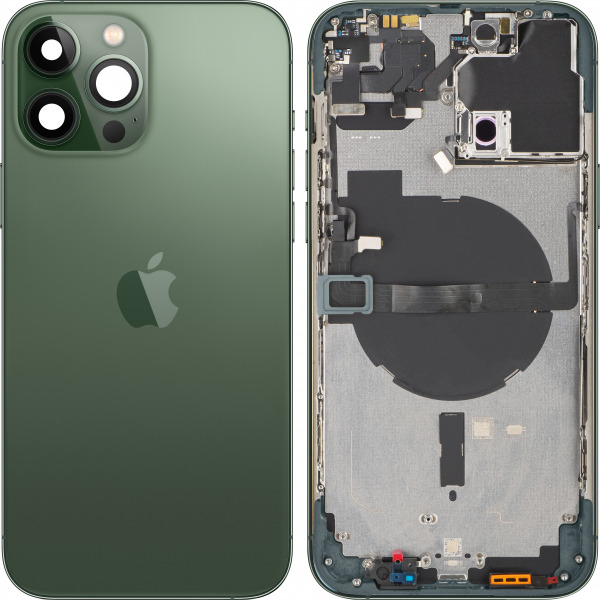 Capac Baterie Apple iPhone 13 Pro Max, Cu Carcasa Mijloc, Verde (Alpine Green), Swap Premium