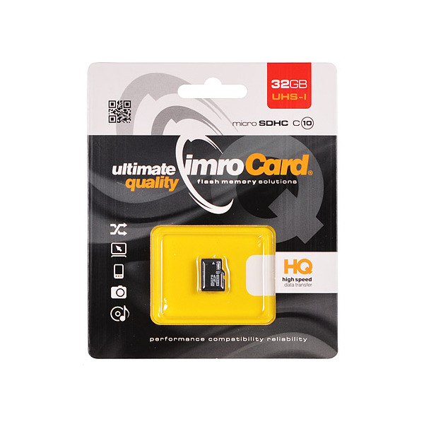 Card Memorie microSDHC Imro, 32Gb, Clasa 10 / UHS-1 U1