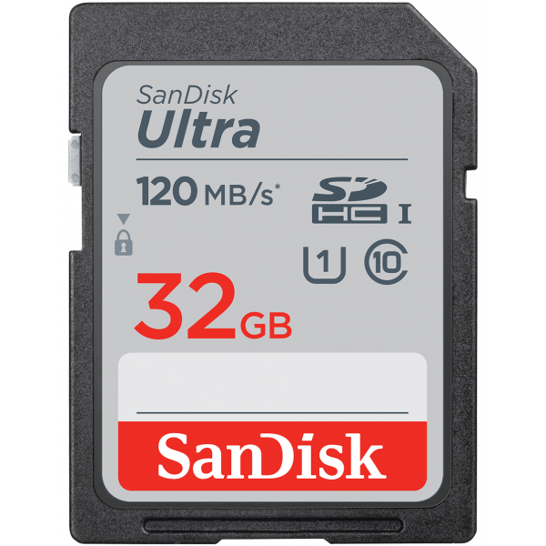 Card Memorie SDHC SanDisk Ultra, 32Gb, Clasa 10 / UHS-1 U1 SDSDUN4-032G-GN6IN