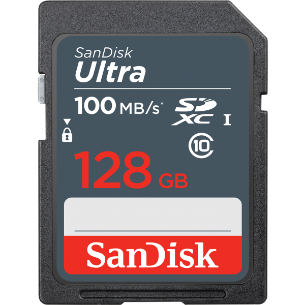 Card Memorie SDXC SanDisk Ultra, 128Gb, Clasa 10 SDSDUNR-128G-GN3IN