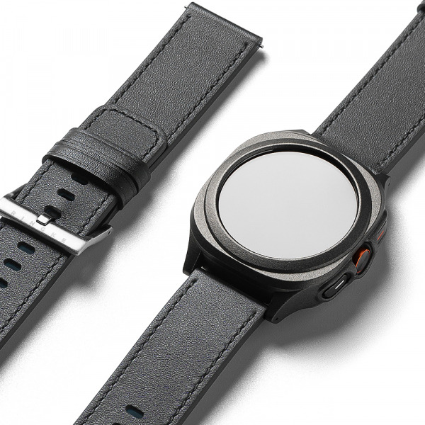 Curea Ringke One Basic Bold pentru Fossil Watch / Mobvoi Watch / Suunto Watch Series, 24mm, Neagra