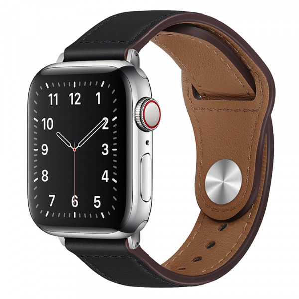 Curea Techsuit W033 pentru Apple Watch 42mm / 41mm / 40mm / 38mm Series, Neagra