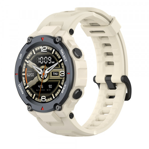 Curea Techsuit W067 pentru Amazfit T-Rex Pro / T-Rex, Crem