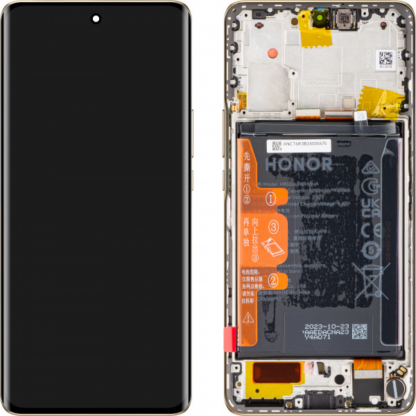 Display cu Touchscreen Honor Magic6 Lite, cu Rama si Acumulator, Portocaliu (Sunrise Orange), Service Pack 0235AHHS