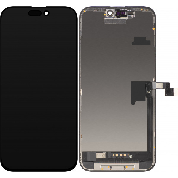 Display cu Touchscreen JK pentru Apple iPhone 16 Pro Max, cu Rama, Versiune LCD In-Cell IC Movable, Negru