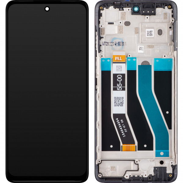 Display cu Touchscreen Motorola Moto G62 5G, cu Rama, Negru, Service Pack 5D68C20934