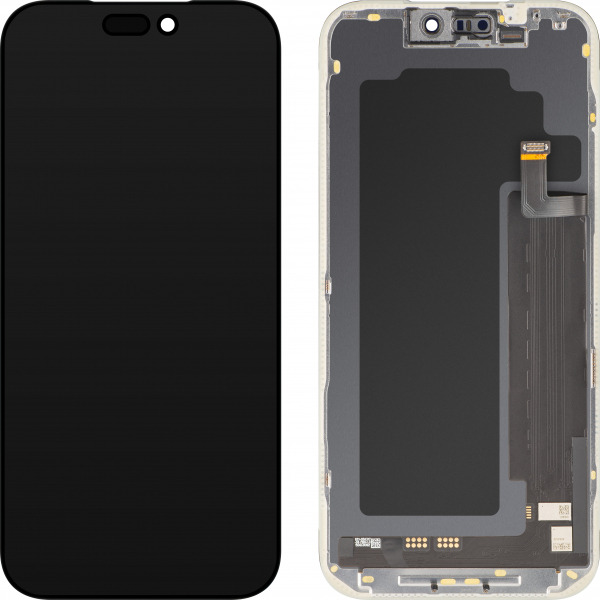 Display cu Touchscreen MP compatibil cu Apple iPhone 17 Pro Max, cu Rama, Versiune Soft OLED FHD 120Hz IC Movable, Negru