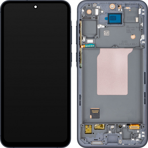 Display cu Touchscreen MP compatibil cu Samsung Galaxy A55 5G A556, cu Rama, Bleumarin