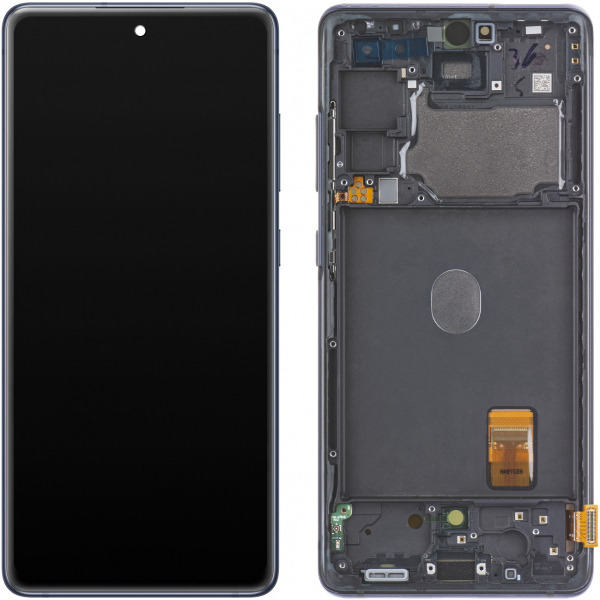 Display cu Touchscreen Samsung Galaxy S20 FE 5G G781, cu Rama, Bleumarin, Service Pack GH82-24214A
