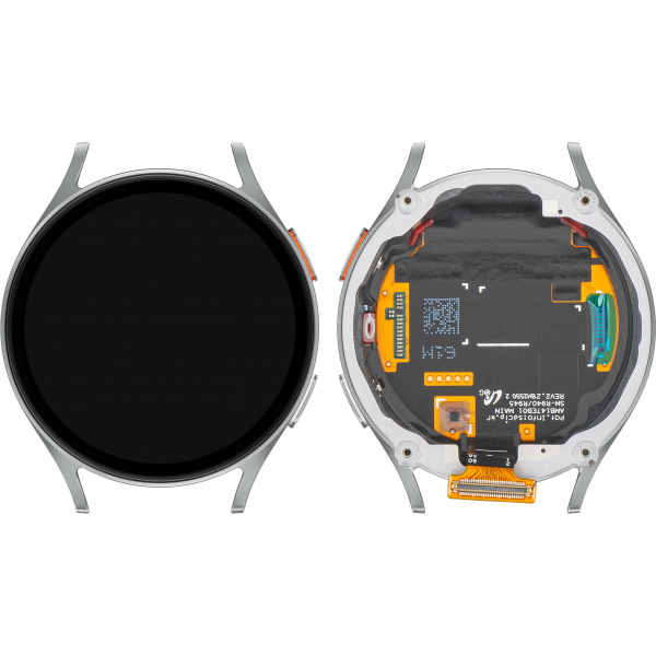 Display cu Touchscreen Samsung Galaxy Watch7 44mm, cu Rama, Versiune BT, Argintiu, Service Pack GH97-29845C