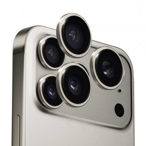 Folie de protectie Camera Spate Anank AR pentru Apple iPhone 17 Pro Max / 17 Pro, Sticla Securizata, Gri