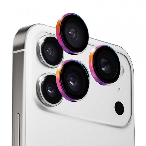 Folie de protectie Camera Spate Anank AR pentru Apple iPhone 17 Pro Max / 17 Pro, Sticla Securizata, Multicolor
