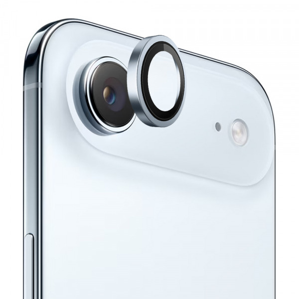 Folie de protectie Camera Spate Blueo Metal Frame pentru Apple iPhone 17 Air, Sticla Securizata, Bleu