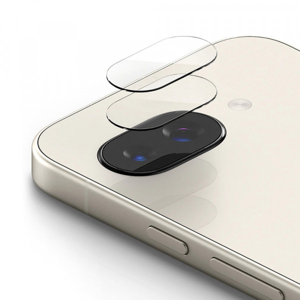 Folie de protectie Camera Spate Ringke pentru Google Pixel 9a, Sticla Securizata, Set 2 bucati,Transparenta