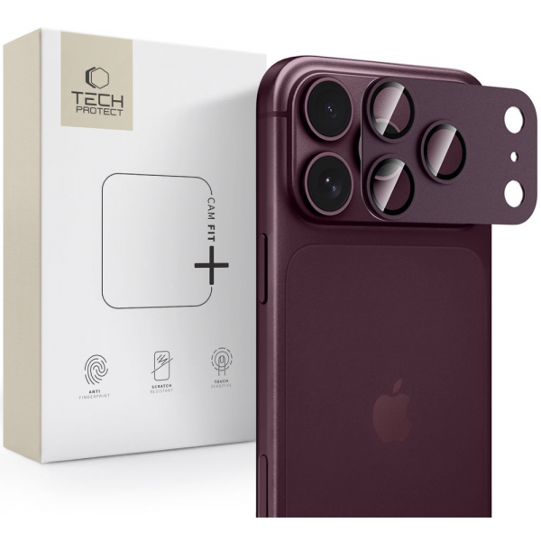 Folie de protectie Camera Spate Tech-Protect CamFull Fit+ pentru Apple iPhone 18 Pro Max, Sticla Securizata, Visinie