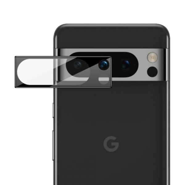 Folie de protectie Camera Spate Techsuit pentru Google Pixel 8 Pro, Sticla Securizata, Neagra