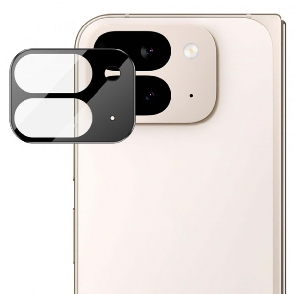 Folie de protectie Camera Spate Techsuit pentru Google Pixel 9 Pro Fold, Sticla Securizata, Neagra