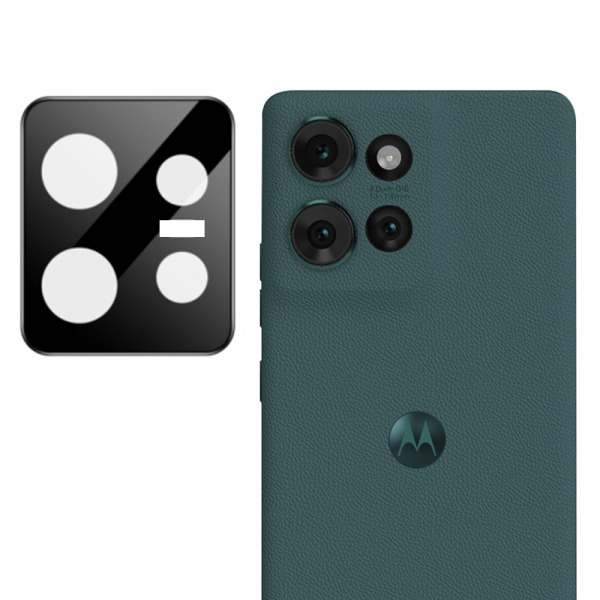 Folie de protectie Camera Spate Techsuit pentru Motorola Edge 50, Sticla Securizata, Neagra