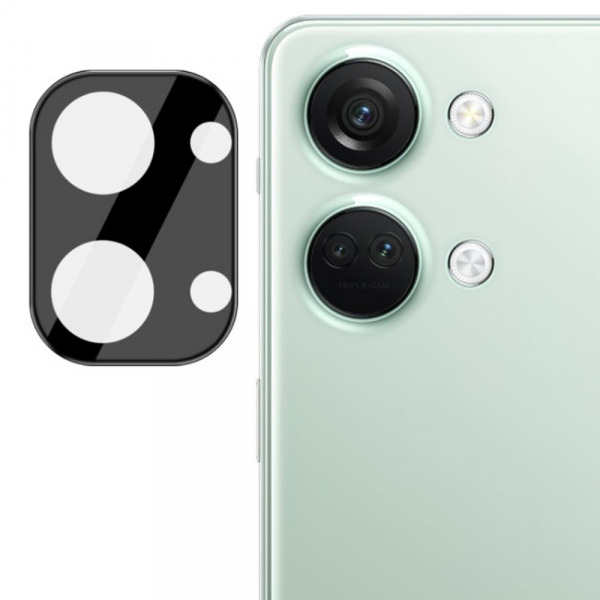 Folie de protectie Camera Spate Techsuit pentru OnePlus Nord 3, Sticla Securizata, Neagra